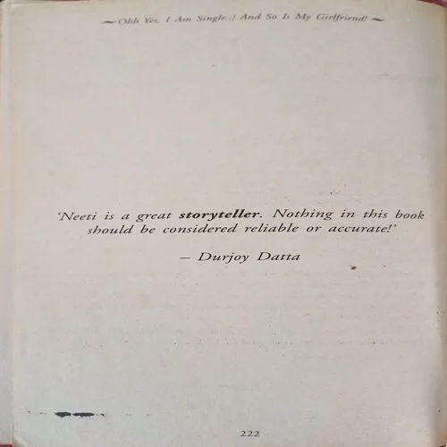 Ohh Yes , I Am Single ..! And So Is My Girlfriend! ( No. of pages = 218)
