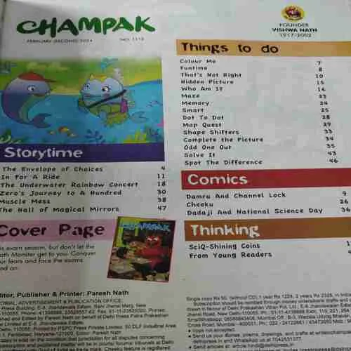 Champak . Edition :- ( Feb – 2nd – 2024 ).