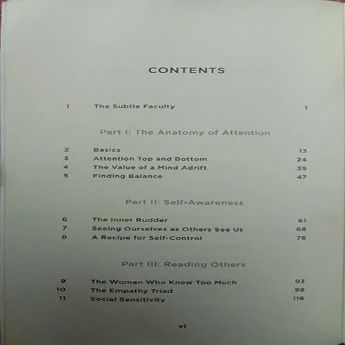 Focus (By Daniel Goleman) (No. Of Pages – 312)