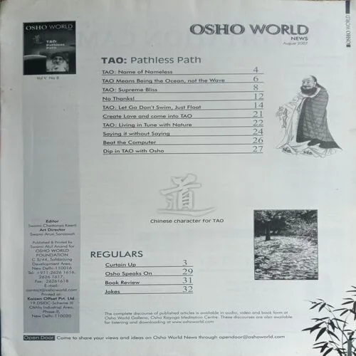 Osho World ( August 2007 )