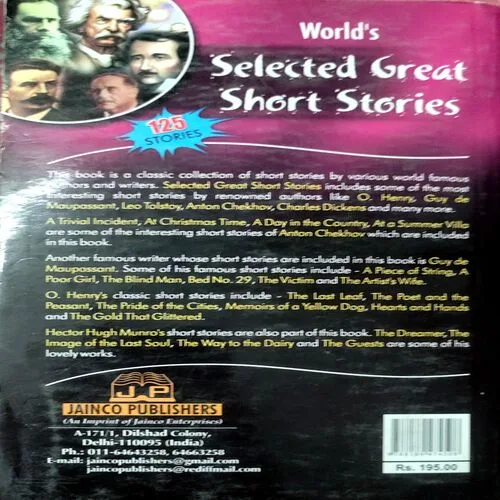 Selected Great Short Stories  (No. of pages 736)