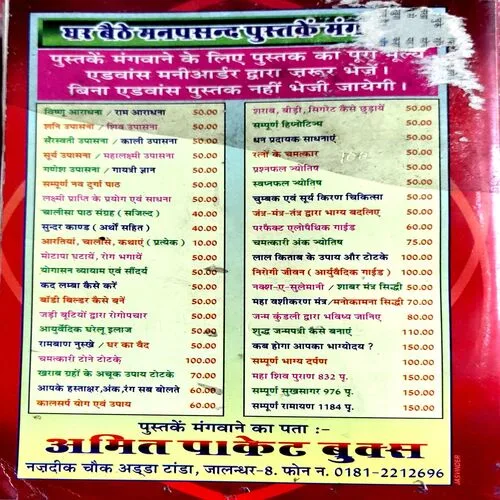 Prachin Jyotish Lal kitaab (No. of pages 296)