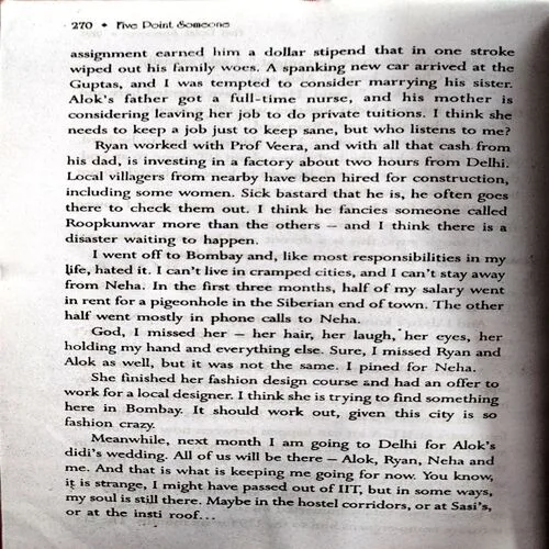 Five Point Someone  (No. of pages 270)