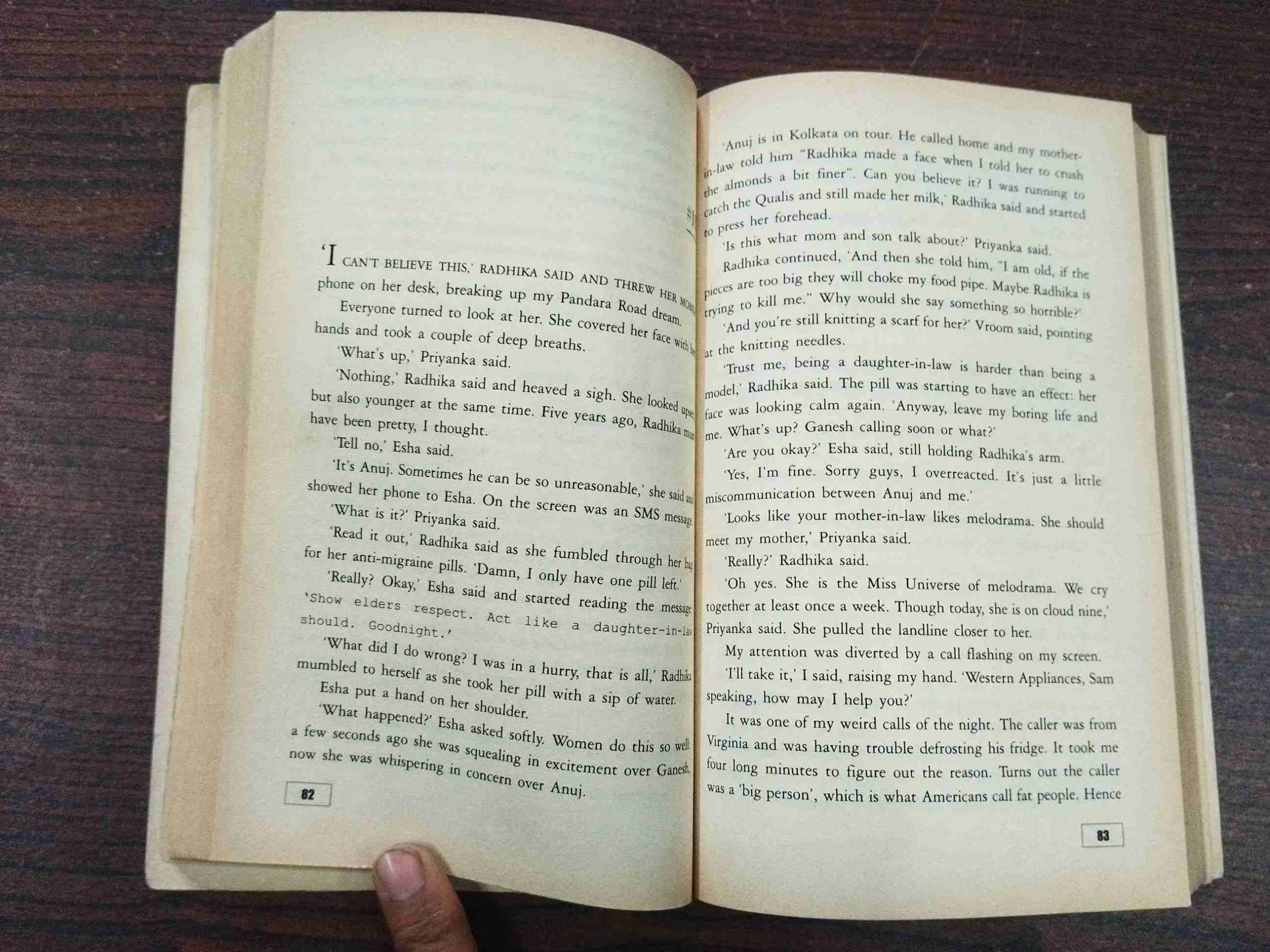 One Night @ The Call Center ( Chetan Bhagat ) .