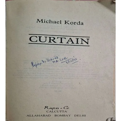 Curtain ( By Michael Korda )( Total Pages = 416 )