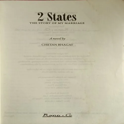 2 States ( By Chetan Bhagat ) ( Total Pages = 269 )