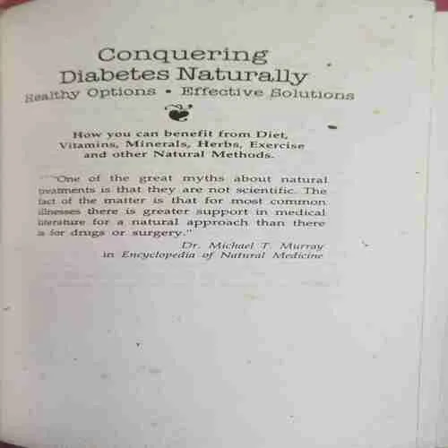 Conquering Diabetes Naturally