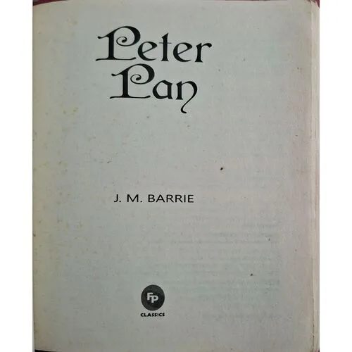 Peter Pan ( By J.M. Barrie )( Total Pages = 168 )