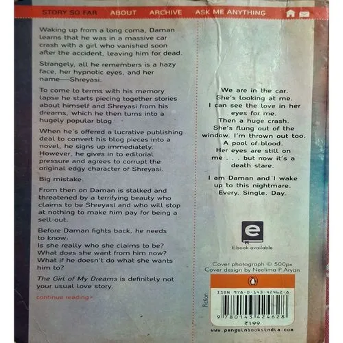 The Girl Of My Dreams ( By Durjoy Datta )( Total Pages = 280 )