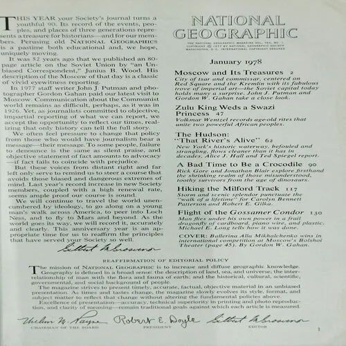 National Geographic  (January 1978,Vol.153,No.1)