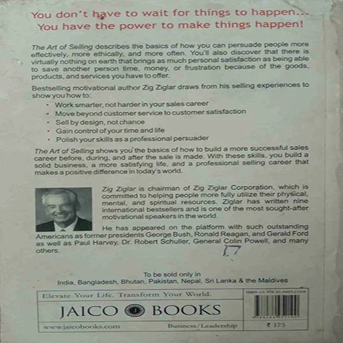 The Art Of Selling (By Zig Ziglar) (Total Pages = 124)