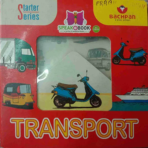 Speak Book : Transport (Total Pages – 9) (Speaking Pen Not Available)