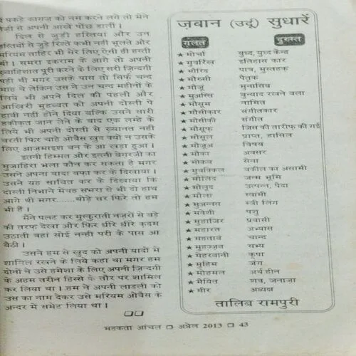 Mehakta Aanchal (April 2013)