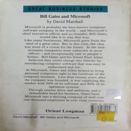 Bill Gates And Microsoft ( By David Marshall ) ( Total Pages =64 )