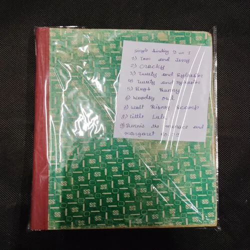 (SINGLE BINDING 9 IN 1) 1.> TOM AND JERRY 2.> CRACKY 3.> TWEETY AND SYLVESTER 4.> TWEETY AND SYLVESTER 5.>BUYS BUNNY 6.> WOODSY OWL 7.> WALT DISNEY 8.> LITTLE LULU 9.> DENNIS THE MENACE AND MARGARET NO-29.