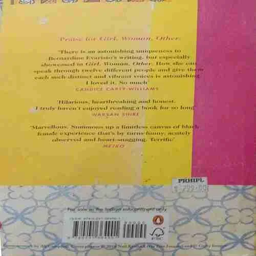 Girl Woman Other ( By: Bernardine Evaristo) (Total Pages:453)