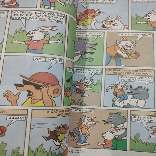 Champak . Edition :- ( February – 2nd – 2023 ).Front Cover Down Side Little Cut .