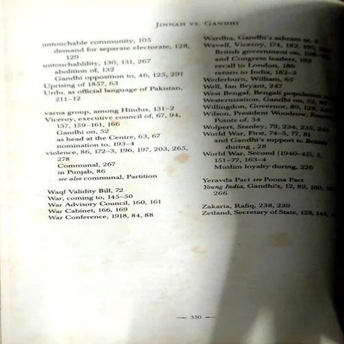 Jinnah Vs Gandhi (No. of pages 330)
