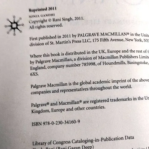 Sonia Gandhi (No. of pages 268)