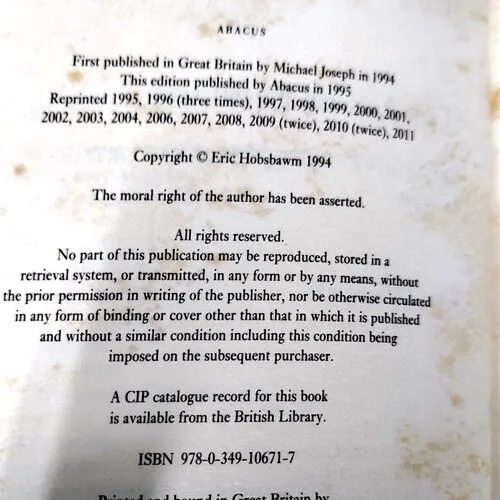 The Age Of Extremes (No. of pages 628)
