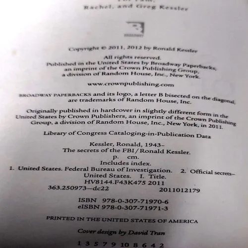 The Secrets Of The FBI (No. of pages 300)