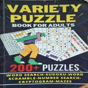 Variety Puzzle Book For Adults ( Page No.2 To 11 Missing ) ( Total Pages = 80 )