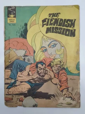 Name : Indrajal Comics "The Fiendish Mission" No.420 Vintage From The : 1980's Published By : Times Of India Publication (INDRAJAL COMICS) Publishing Date : July 18-24, 1982 Language : English Condition : As Per Photos
