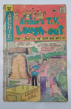 Archie's TV Laugh-Out, Sabrina the Teenage Witch comic, Archie Series No. 42, 1976 vintage comic, rare Archie comic, collectible Archie Comics, vintage American comics, classic Archie comic, Silver Age comic book, retro Archie issue, Archie comic collectors, Sabrina Spellman comic, vintage TV comic, 1970s comic book, collectible comics USA, old Archie comics for sale, Archie comics vintage edition, Archie comic book collectible