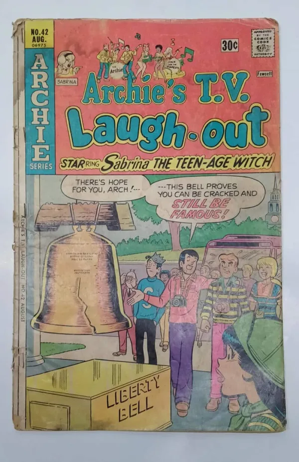 1 Archie's TV Laugh-Out, Sabrina the Teenage Witch comic, Archie Series No. 42, 1976 vintage comic, rare Archie comic, collectible Archie Comics, vintage American comics, classic Archie comic, Silver Age comic book, retro Archie issue, Archie comic collectors, Sabrina Spellman comic, vintage TV comic, 1970s comic book, collectible comics USA, old Archie comics for sale, Archie comics vintage edition, Archie comic book collectible
