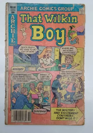 That Wilkin Boy, Archie Series No. 50, Archie Comics 1981, vintage Archie comic, rare Archie comic, collectible Archie Comics, classic Archie comic, 1981 vintage comic book, old Archie comics for sale, retro Archie issue, That Wilkin Boy Bingo Wilkin, Sabrina Archie comics, Archie Comics Group vintage, comic book collectors, Copper Age comics, Archie Comics collectible, American comics 1980s, Archie comics classic, original Archie Comics, vintage comic book collectible