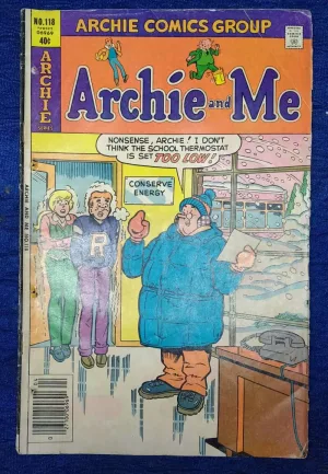 Archie and Me, Archie Series No. 118, Archie Comics 1980, vintage Archie comic, collectible Archie Comics, rare Archie comic, classic Archie comic, 1980 vintage comic book, retro Archie issue, Archie Comics Group vintage, comic book collectors, old Archie comics for sale, American teen comics, comic book collectible, Copper Age comics, Archie comic book collectible, Betty Cooper comic