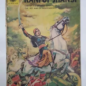 Rani of Jhansi comic, Amar Chitra Katha No. 51, 1985 vintage comic, Rani Lakshmibai comic, rare Indian comic, collectible Amar Chitra Katha, vintage Indian comics, classic Indian comic book, original Amar Chitra Katha, historical Indian comics, Indian independence comics, vintage comic book collectible, Amar Chitra Katha vintage issue, 1857 war comics, Indian history comics, comic book collectors, vintage graphic novel India, Amar Chitra Katha rare edition, Indian bravery comics, retro Indian comics