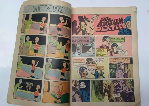 3 Indrajal Comics, The Frozen Death, Indrajal Comics Vol. 21 No. 52, 1984 vintage comic, rare Indian comic, collectible Indrajal Comics, old comics for sale, vintage Indian comics, classic Indian comic, original Indrajal Comics, retro comic issue, rare comic book India, comic book collectible, Indian superhero comics, Phantom comics India, comic book vintage edition, antique comic book, Indrajal rare edition, vintage graphic novel India, comic book for collectors