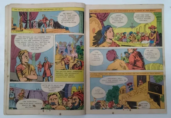 Rani of Jhansi comic, Amar Chitra Katha No. 51, 1985 vintage comic, Rani Lakshmibai comic, rare Indian comic, collectible Amar Chitra Katha, vintage Indian comics, classic Indian comic book, original Amar Chitra Katha, historical Indian comics, Indian independence comics, vintage comic book collectible, Amar Chitra Katha vintage issue, 1857 war comics, Indian history comics, comic book collectors, vintage graphic novel India, Amar Chitra Katha rare edition, Indian bravery comics, retro Indian comics