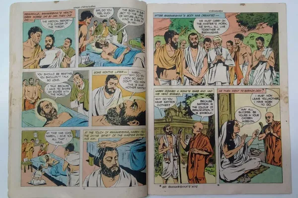 4 Vivekananda comic, Amar Chitra Katha No. 146, The Patriot comic, 1985 vintage comic, rare Indian comic, collectible Amar Chitra Katha, vintage Indian comics, classic Indian comic book, original Amar Chitra Katha, Indian saint comics, Swami Vivekananda comic, vintage comic book collectible, Amar Chitra Katha vintage issue, Indian spiritual leader comics, comic book collectors, vintage graphic novel India, Amar Chitra Katha rare edition, retro Indian comics, historic Indian comics