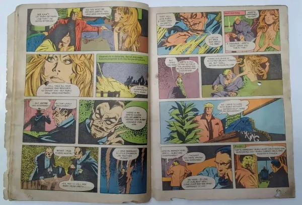5 Name : Indrajal Comics "The Fiendish Mission" No.420 Vintage From The : 1980's Published By : Times Of India Publication (INDRAJAL COMICS) Publishing Date : July 18-24, 1982 Language : English Condition : As Per Photos