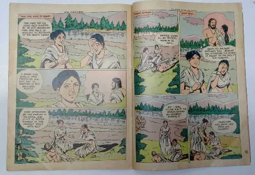 Mahabharata-3, Amar Chitra Katha, No. 333, The Advent of the Kuru Princes, vintage Indian comic, collectible Amar Chitra Katha, rare Indian comic, classic Indian graphic novel, 1985 comic book, mythology comics, Indian comics, ACK, Pandavas, Kuru princes, Anant Pai, Dilip Kadam, antique comic book, old comics for sale, epic comics, comic book collector, Indian mythology, retro comics