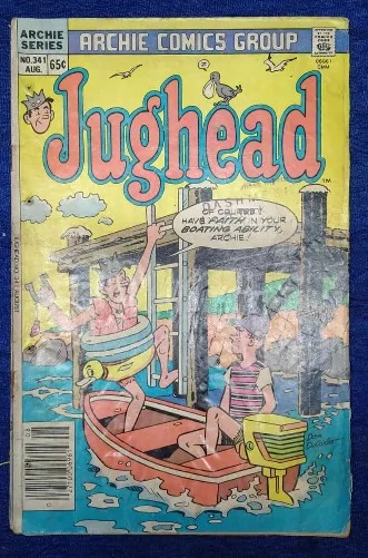 comic books, vintage comics, rare comics, collectible comics, Archie Comics, Jughead, Jughead comics, 1985 comics, classic comics, old comics, retro comics, teen comics, American comics, comic collector, comic store, comic sale, comic marketplace, Archie series, Archie characters, graphic novels, comic auction, comic collection, pop culture, funny comics, Riverdale, Jughead Jones