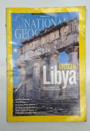 National Geographic, Libya, unseen Libya, history magazine, vintage magazine, collectible magazine, archaeology, ancient Libya, cultural heritage, exploration, geography magazine, rare magazine, geography, African history, archaeology magazine, historical magazine, magazine collector, educational magazine, travel magazine