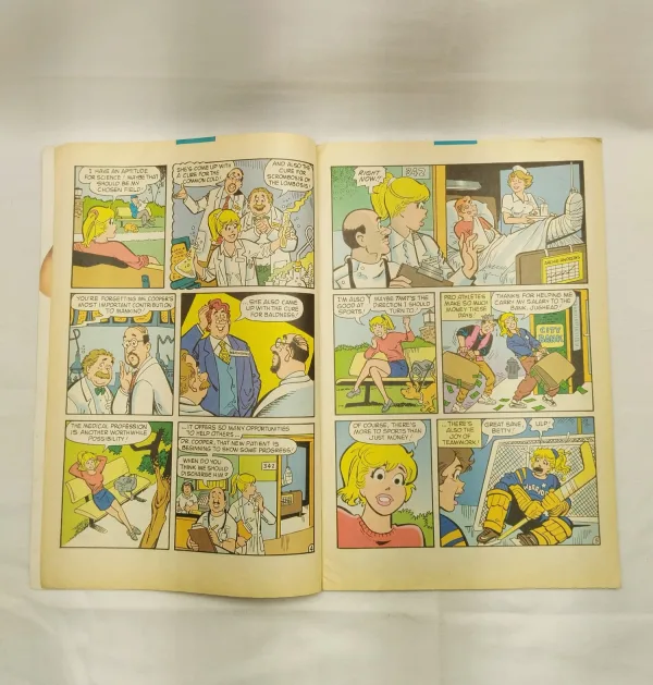 Betty comics, Archie Comics, vintage comics, classic comics, collectible comics, teen humor, retro comics, comic collectors, rare comics, comic book collection, comic auctions, comic marketplace, comic series, romantic comedy, teen romance, comic art, comic sale, comic trading, comic fans, comic shop, nostalgic comics, comic book fans, comic culture, comic community, comic storytelling, collectible edition, 1960s comics, classic Archie, comic book store, comic collectors edition, comic characters, comic issues, comic trade, comic lovers, comic storyline, humorous comics, teen comics, comic fandom, comic enthusiasts, comic adventure, comic collection