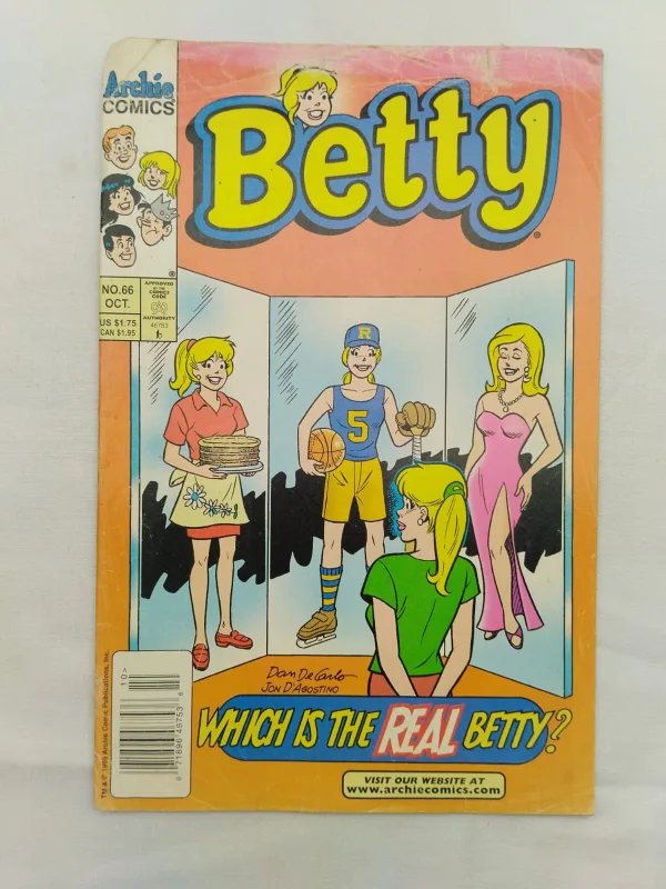 Betty comics, Archie Comics, vintage comics, classic comics, collectible comics, teen humor, retro comics, comic collectors, rare comics, comic book collection, comic auctions, comic marketplace, comic series, romantic comedy, teen romance, comic art, comic sale, comic trading, comic fans, comic shop, nostalgic comics, comic book fans, comic culture, comic community, comic storytelling, collectible edition, 1960s comics, classic Archie, comic book store, comic collectors edition, comic characters, comic issues, comic trade, comic lovers, comic storyline, humorous comics, teen comics, comic fandom, comic enthusiasts, comic adventure, comic collection