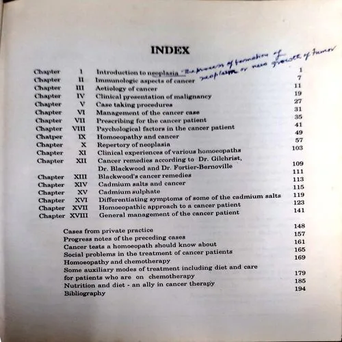 Tumours and homoepathy (pages 196)