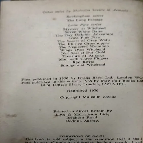 The Master of Marry Knoll (pages 1976)