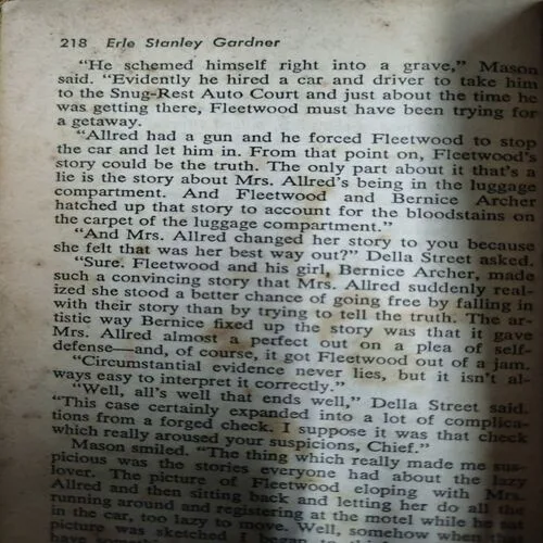 The Case of the lazy lover (pages 218)