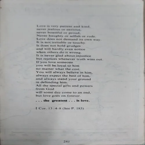 The Greatest is love (pages 282)