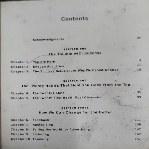 What got you here Won’t get you there  (pages 236)