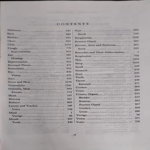 Kent’s Repartory of the Homoepathic materia medica (pages 1500 )
