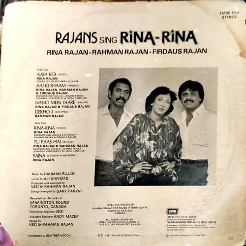 Rina  Rina  (Vinyl cover)