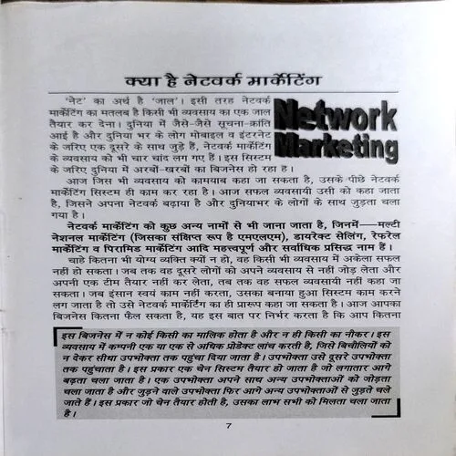 Network Marketing  (No. of pages 208)