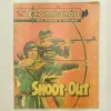 D.C. Thomson, Commando comics, Commando No. 1506, Shoot-Out comic, vintage comic, WWII comic, war comic, action comic, adventure comic, British comic, collectible comic, military comic, black and white comic, comic collectors, comic collection, comic marketplace, graphic storytelling, classic comic, comic trading, comic fandom, British war comics, soldier comics, historic comic, vintage comic book, collectible edition, comic fans, comic shop, comic enthusiasts, war stories, military action, comic art, comic series, comic community, comic lovers, comic book store, comic auctions, wartime comic, classic war story, vintage collectors, comic display, comic products, comic trades, comics UK, hero comics, black & white comics, comic lore, comic history, adventure stories, WWII stories, military history comics, comic narratives, comic editions, comic book readers, British comics collectors, comic fan base, comic events, war hero comics, military graphic novels, vintage comic sellers, war comic books, classic adventure comics, historic war comics, comic book sales UK, collectible war comics, comic series UK, classic comic editions, military stories, comic fan communities, comic storylines, classic adventure comics, comic trading UK, collectible military comics, comic art style, comic book forums, comic book collections UK, vintage comic shop, battle stories comics, classic black and white comics, British comic book shops, comic book markets, historical comic books, vintage war comics